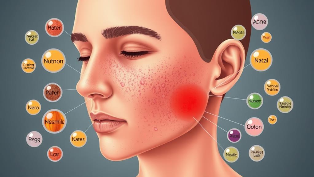 acne patients nutrient levels