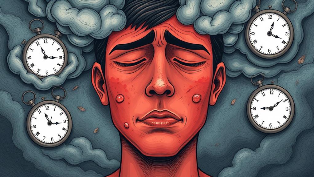 stress exacerbates acne condition